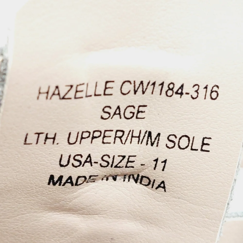 NEW Crevo Women's Hazelle Sage Moss Green Suede Leather Block Heel Sandals C406 - Picture 9 of 11